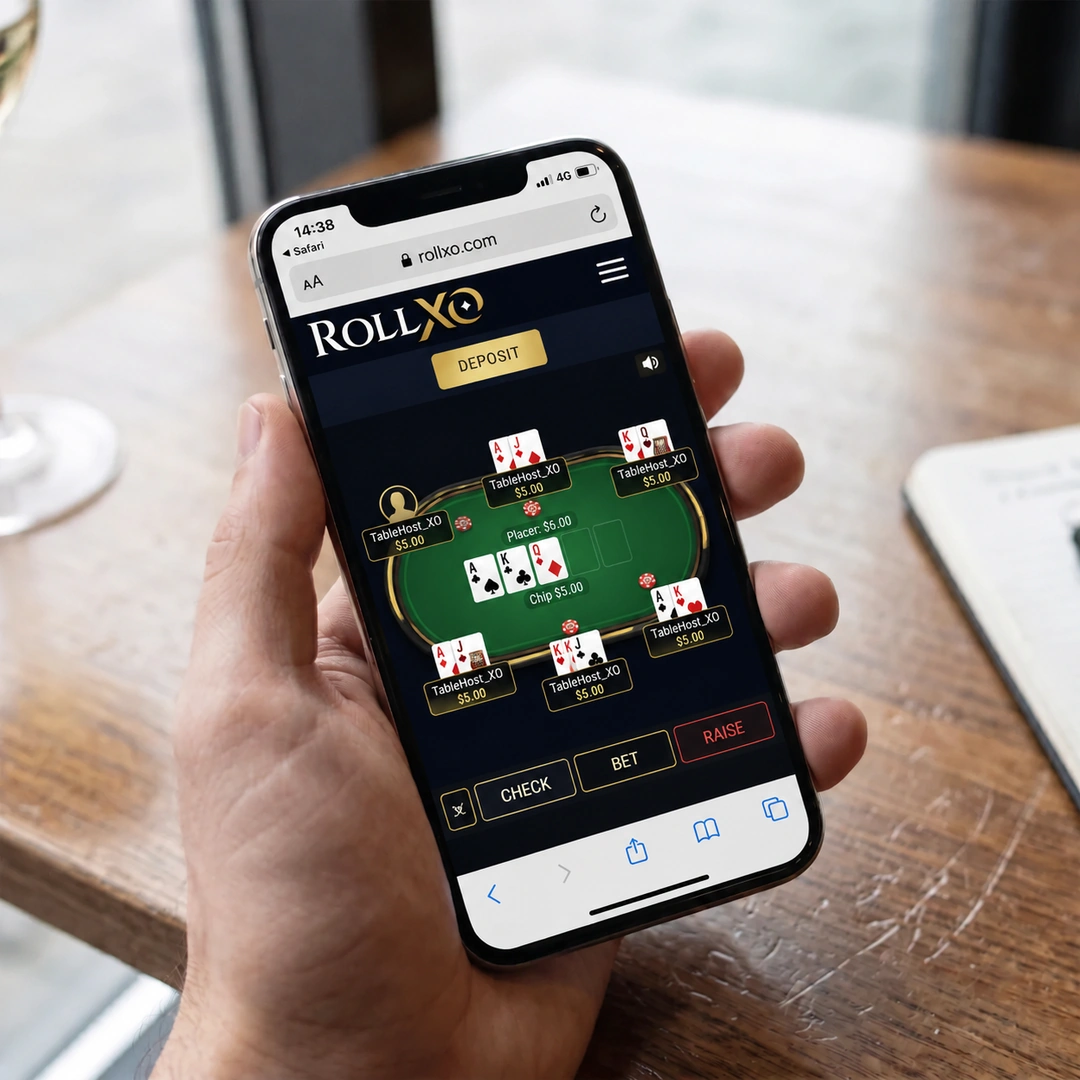 rollxo casino australia on a mobile browser
